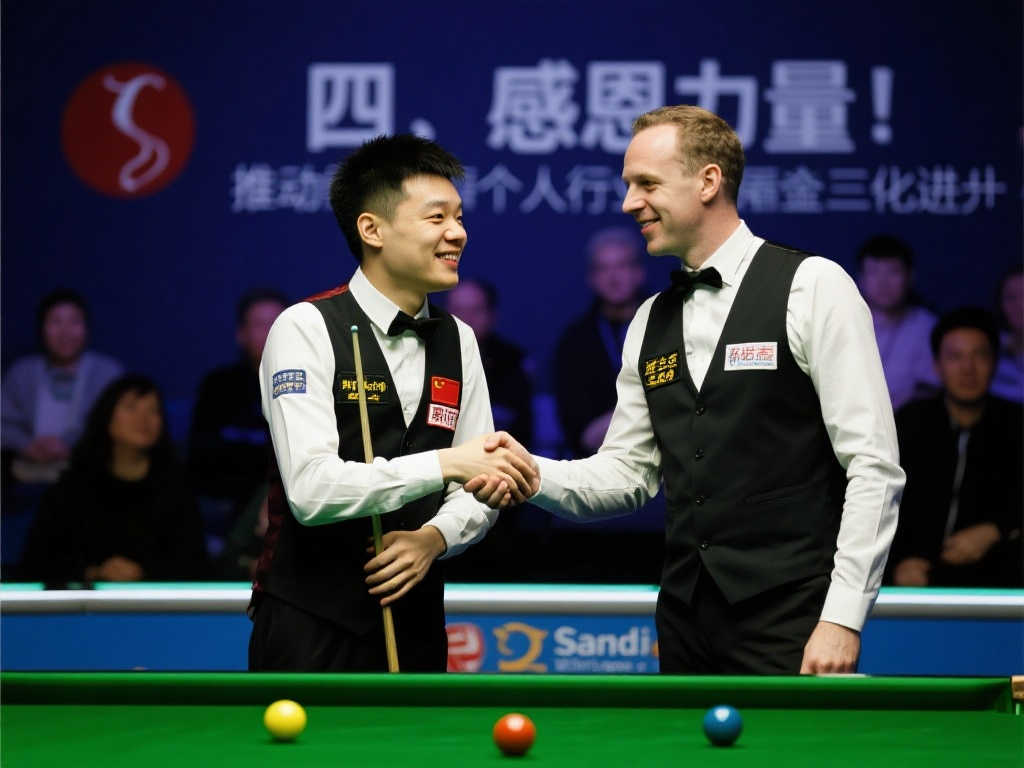 暖心一刻！赵心童赛后特意拜访奥沙利文更衣室，拥抱致谢昔日恩情